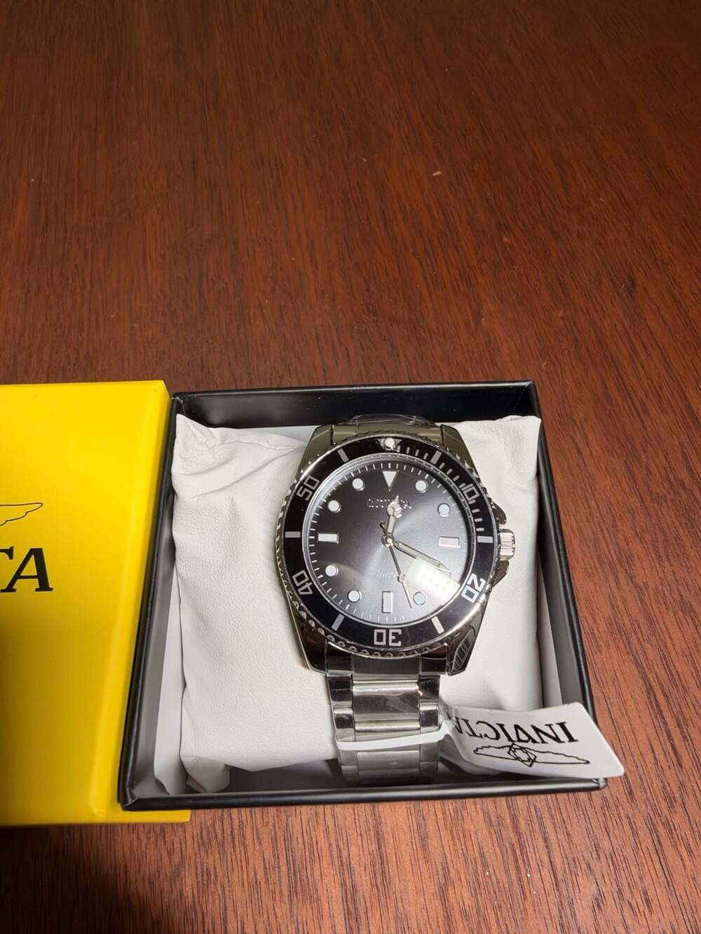 Invicta Pro Diver Quartz Black Dial Stainless Steel Watch 69401